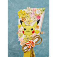 ピカチュウ、イーブイをデザインした「ポケモンつまみ羽子板」が華やかで可愛い！職人が手作業で制作し、細部までこだわって仕立てた押絵羽子板