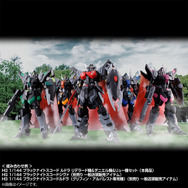 HGCE ブラックナイトスコードルドラ3機セット ガンプラ「HG ブラックナイトスコードルドラ リデラード機
