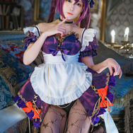 モナ（メイド服.ver）『原神』／箱ネコ（X：@hakonyanya）