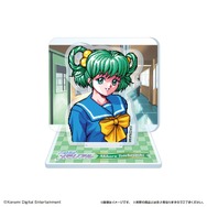 『ときメモ』ゲーム画面を“背景”ごと再現したアクスタがガシャポンに！いつでも藤崎詩織たちとデートして会話できる