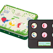 数量限定『ピクミン』×「ゴディバ」コラボが発売!「花」をモチーフに、楽しそうな赤ピクミンたちが描かれる
