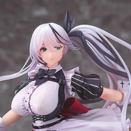 エレガントなポーズから魅せる太もも…!『アズレン』より「テューリンゲン」が、スキン“月下の大掃除“のメイド衣装で立体化
