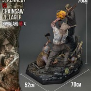 大スケールで迫力満点！『バイオハザード RE:4』から「レオン・S・ケネディ」と「チェーンソー男」が1/4スケールのスタチューに