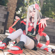 百鬼あやめ「ホロライブ」／のあたん（X：@Noatan_cos）