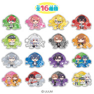 「カラフルピーチ」メンバーをデフォルメイラストで可愛くデザイン！“桃型”のぷっくりラメ入りステッカーがプレバンで予約開始