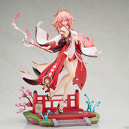 巫女服から覗くすべすべ太もも！『原神』より「八重神子」1/7スケールフィギュアが予約受付中―蠱惑的な表情もグッとくる