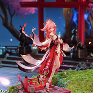 巫女服から覗くすべすべ太もも！『原神』より「八重神子」1/7スケールフィギュアが予約受付中―蠱惑的な表情もグッとくる
