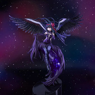 劇場版「まどマギ」より「悪魔ほむら」が立体化!翼のクリアパーツ、衣装に薄っすらとメタリックを混ぜることで妖艶さを演出