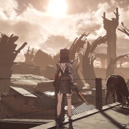 『AI LIMIT 無限機兵』“美少女+鉄バケツ”が衝撃的過ぎる…！メイドにポニテ、三度笠で、荒廃した世界を乗り越えろ【フォトレポ】