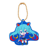 「ザクII」×初音ミクが反則級の可愛さ！オリジナルイラスト使用のラバーマスコットがガシャポンに展開