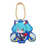 「ザクII」×初音ミクが反則級の可愛さ！オリジナルイラスト使用のラバーマスコットがガシャポンに展開