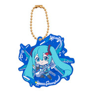 「ザクII」×初音ミクが反則級の可愛さ！オリジナルイラスト使用のラバーマスコットがガシャポンに展開