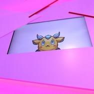 宇佐美リトさんの相棒、キリンちゃんがひょっこり。かわいい