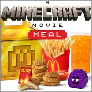 グリマス＆ハンバーグラーも『マイクラ』映画風に。米国マクドナルドでハッピーセット販売中