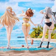 ムチムチ太ももがいっぱい！アニメ『ライザのアトリエ』よりライザ、クラウディア、リラが水着フィギュア化―3人の台座は組み合わせ可能