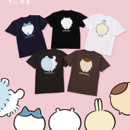 「ちいかわ」可愛すぎるTシャツが発売！後ろ姿もプリントされたハチワレ、モモンガなど全5種がキュート
