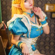 ゼルダ姫（同人衣装）『ゼルダの伝説』／ありあ（X：@iimonogatari）、撮影：R.Noguchi（X：@myw_rn）