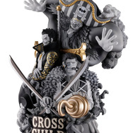 スタイリッシュに決めた「ワンピース」犯罪組織“クロスギルド”フィギュアがカッコいい！モノクロ仕様のバギー、ミホーク、クロコダイルが立体化