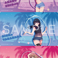 宝多六花の“ほぼ等身大”ふともも！劇場版「グリッドマン ユニバース」夏休みモチーフの新規描き下ろしイラストグッズが登場