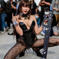 【NIKKE/ノワール】コスプレ　バニーガール Amazon.co.jp: ニケ 勝利の女神：NIKKE ブラン ノワール(Noir