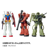 起動音が鳴る「ガンダム」「ザク」「シャア専用ザク」がサウンド戦士で立体化ーレトロな雰囲気を踏襲した“プチ可動”を楽しめる