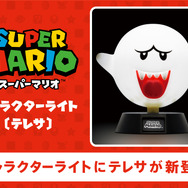 台座の「SUPER MARIO」ボタンで点灯！テレサのキャラクターライトがインテリアにぴったり