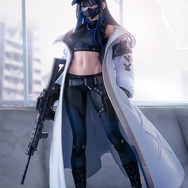 『ブルアカ』「サオリ」フィギュアが最高にクール！しなやかな肉体に特徴的なコート、メカニカルなマスクなども完全再現