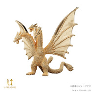 映画「ゴジラVSキングギドラ」より「キングギドラ」が“金”で立体化ー職人が複雑なフォルムを約1cmサイズで再現【予約締切間近】