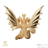 映画「ゴジラVSキングギドラ」より「キングギドラ」が“金”で立体化ー職人が複雑なフォルムを約1cmサイズで再現【予約締切間近】