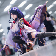 雷電将軍 アニメキャラクターコスプレ 高画質Aポスター/フィギュアセット コスプレ】『原神』人気キャラの「雷電将軍」誕生日記念！OLから