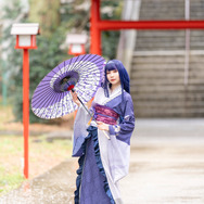 雷電将軍（スイパラコラボ衣装）／じゅん（X：@Jyn_tw）、撮影：葉（X：@you_denisan）