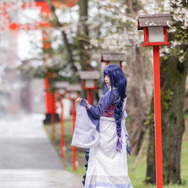 雷電将軍（スイパラコラボ衣装）／じゅん（X：@Jyn_tw）、撮影：葉（X：@you_denisan）