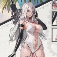 2Bだけじゃない…A2の水着衣装もムチムチセクシー！『勝利の女神：NIKKE』×『ニーア』コラボ復刻の新コスチュームが指揮官を惑わす