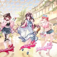 「ホロナツパラダイス」各メンバーの描き下ろし衣装。