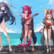 ホロライブ3期生たちが「ホロナツ衣装」の三面図をお披露目！マリン船長「けっこう際どいんですケド キービジュだと隠されちゃった」