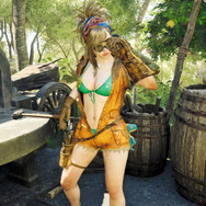 ジェマのビキニ姿がスタイル良すぎ！『モンハンワイルズ』アルマ、エリックら3人に「水着衣装」が実装決定