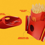 フライドポテトMサイズをすっぽり収納のスイッチ2ジョイコンホルダー3Dプリントモデル無料公開