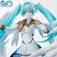 「初音ミク × ウイングガンダムゼロ EW」フィギュアの“白い翼”が美しい…！イラストレーター・neco氏のデザインを元に立体化