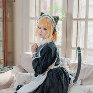 才羽ミドリ（メイドver.）『ブルーアーカイブ』／lunana（X：@lunananya）