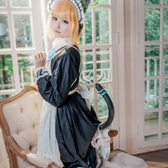 才羽ミドリ（メイドver.）『ブルーアーカイブ』／lunana（X：@lunananya）