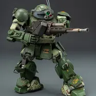 全世界900個限定！「装甲騎兵ボトムズ」“ロボ道 スコープドッグ”が激しいダメージ表現や重厚な汚れ塗装を施した姿に