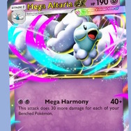 『ポケポケ』にメガシンカポケモンが参戦！「メガギャラドスex 」「メガバシャーモex」「メガチルタリスex」らがお披露目