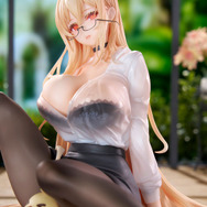 水が倒れてシャツを濡らしちゃった…零れそうな透け透けバストにドキッとくる『アズレン』「インプラカブル」フィギュアが予約開始！