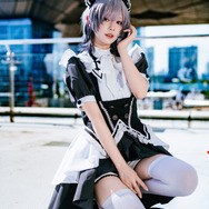 「魔法メイドカフェ  マジカルロリポップ」メイド服（本人デザイン）／月海つくね（X：@XaiabP）