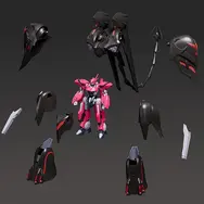 「機動戦艦ナデシコ」より漆黒の機体「ブラックサレナ」プラモが再販予約中！差し替えなしで「エステバリス」の内蔵ギミックまで再現