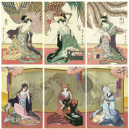 アスカやレイが浮世絵に！「エヴァ浮世絵 箱根八里美人三画揃」受注販売、締切迫る