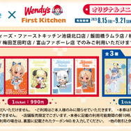ホロライブ・白上フブキら3名が「ウェンディーズ・ファーストキッチン」の制服に身を包む!コラボ開催中、グッズがDMM通販にて予約販売実施
