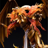 『遊戯王』ラー、オシリス、オベリスクの三幻神が究極の姿で降臨！エフェクトパーツやライトアップ機能搭載専用台座、記憶石版リモコンがセットで商品化