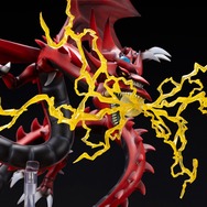 『遊戯王』ラー、オシリス、オベリスクの三幻神が究極の姿で降臨！エフェクトパーツやライトアップ機能搭載専用台座、記憶石版リモコンがセットで商品化