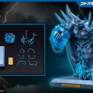 『遊戯王』ラー、オシリス、オベリスクの三幻神が究極の姿で降臨！エフェクトパーツやライトアップ機能搭載専用台座、記憶石版リモコンがセットで商品化